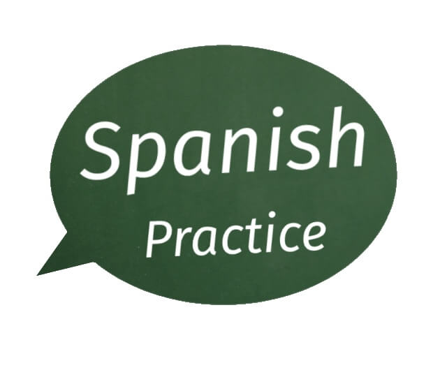 Clickable green speech bubble representing the Pensago Spanish Practice Series.